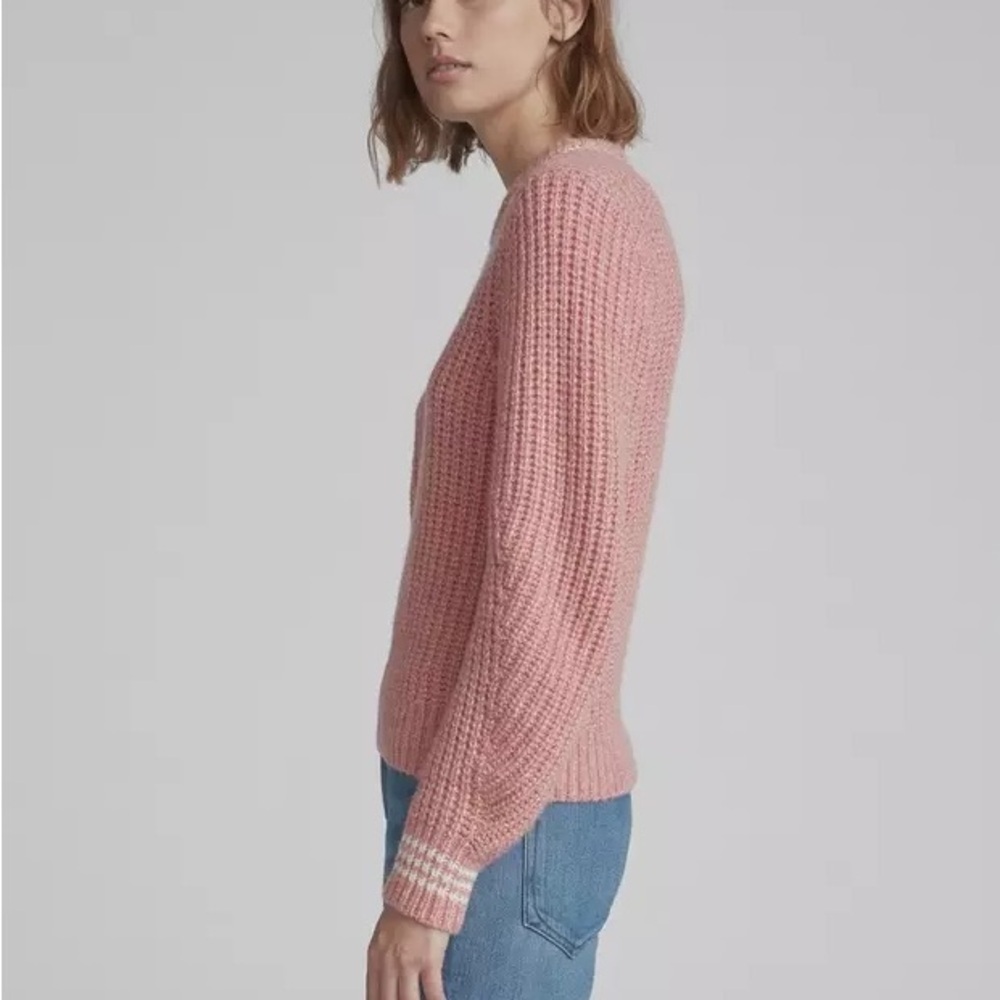 Rag & Bone Cheryl Crew in Pink Multi size S - Picture 3 of 12